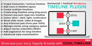 wordpress时间轴插件cool-timeline-pro3.5.2汉化版-美金梦
