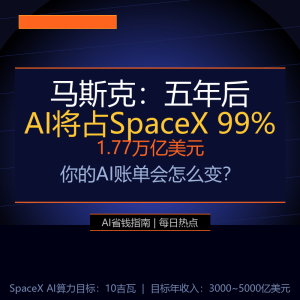 马斯克：五年后AI将占SpaceX价值的99%-美金梦